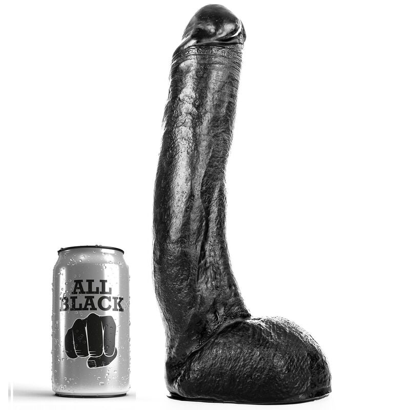 ALL BLACK - DONG 29 CM CURVADO - NOCTURNA DESIRES