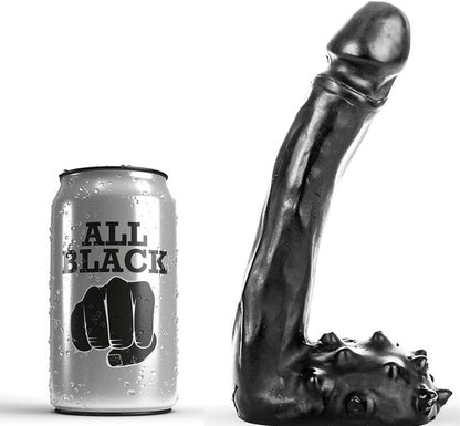 ALL BLACK - DILDO REALISTIC 19 CM ALL BLACK  NOCTURNA DESIRES