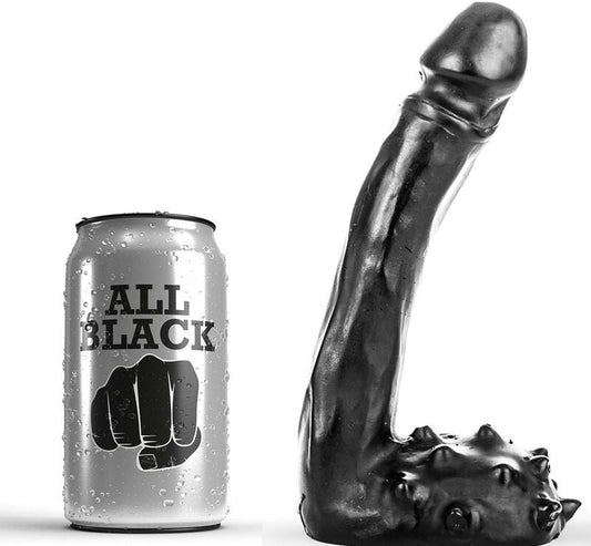 ALL BLACK - DILDO REALISTIC 19 CM ALL BLACK  NOCTURNA DESIRES