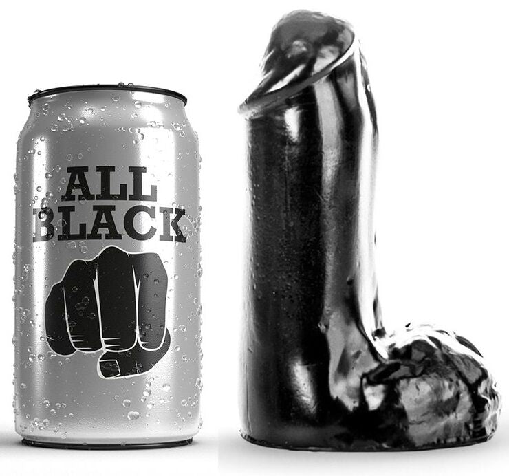 ALL BLACK - DILDO REALISTIC 13 CM ALL BLACK  NOCTURNA DESIRES