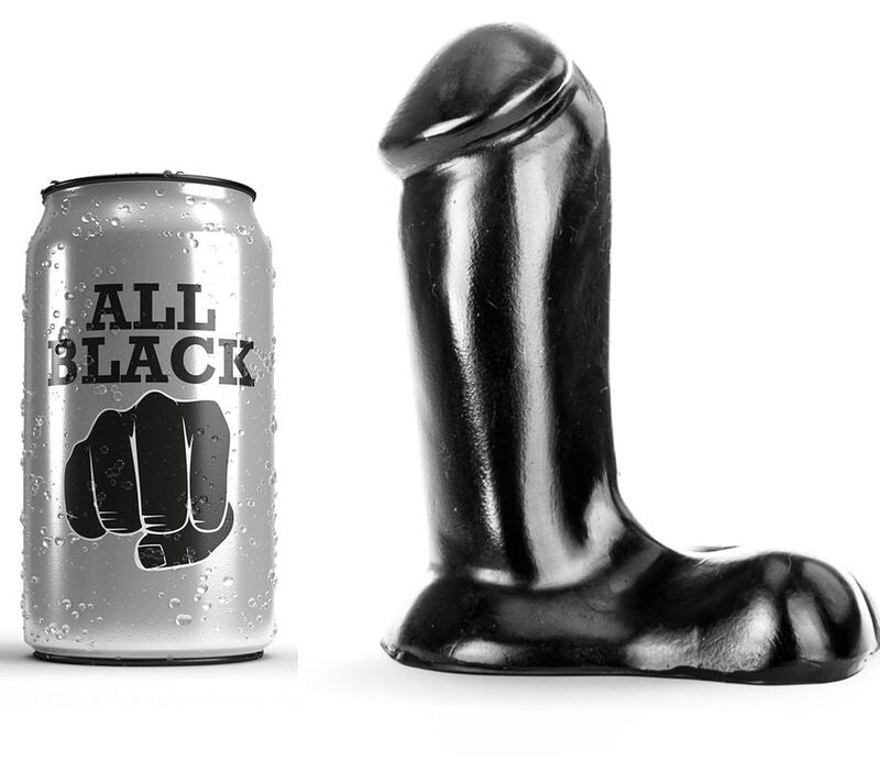 ALL BLACK - DILDO REALISTIC 14 CM ALL BLACK  NOCTURNA DESIRES