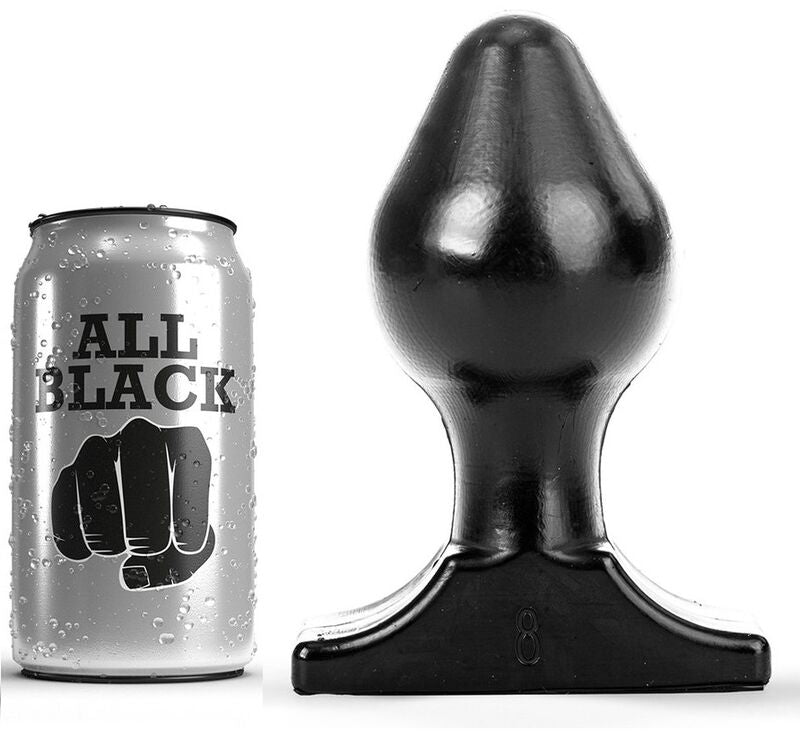 ALL BLACK - ANAL PLUG 16X8 CM - NOCTURNA DESIRES