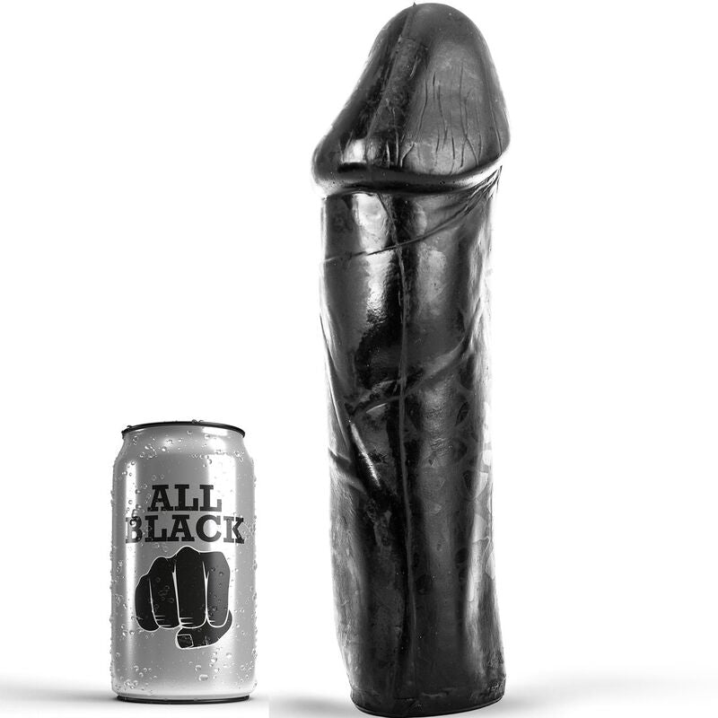 ALL BLACK - DONG 28 CM WITHOUT TESTICLES - NOCTURNA DESIRES