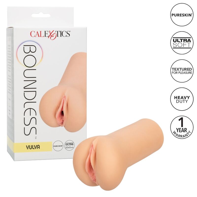 CALEXOTICS - BOUNDLESS VULVA STROKER LIGHT SKIN - NOCTURNA DESIRES