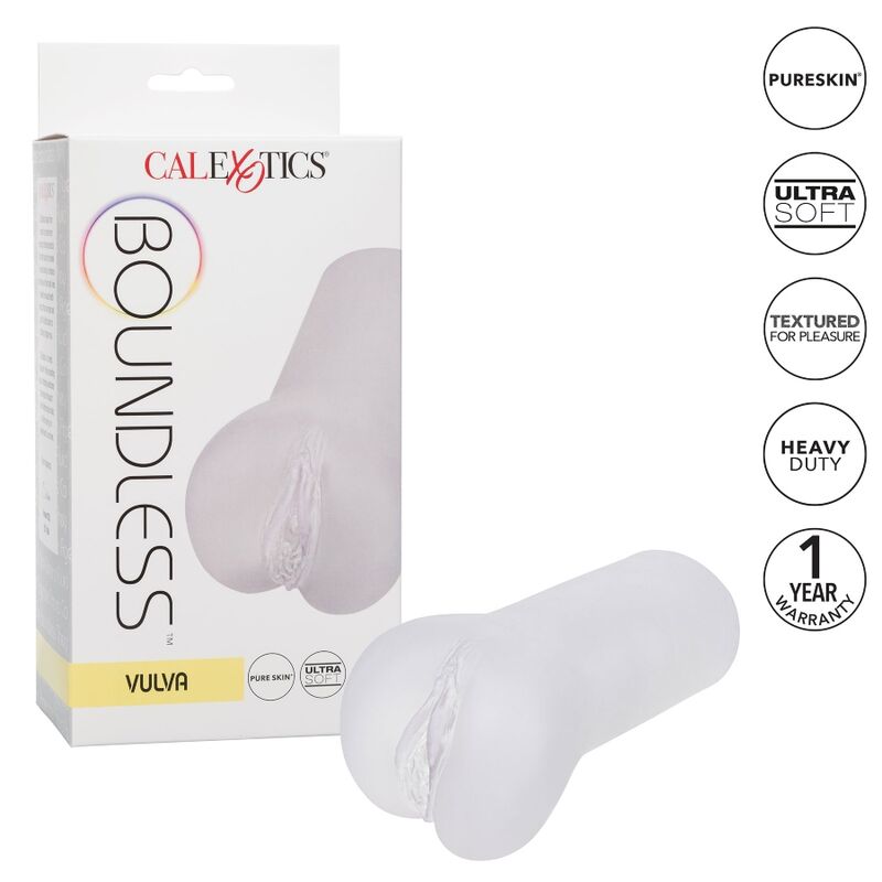 CALEXOTICS - BOUNDLESS VULVA STROKER TRANSPARENT - NOCTURNA DESIRES