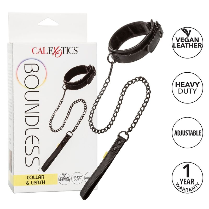 CALEXOTICS - BOUNDLESS COLLAR AND LEASH - NOCTURNA DESIRES