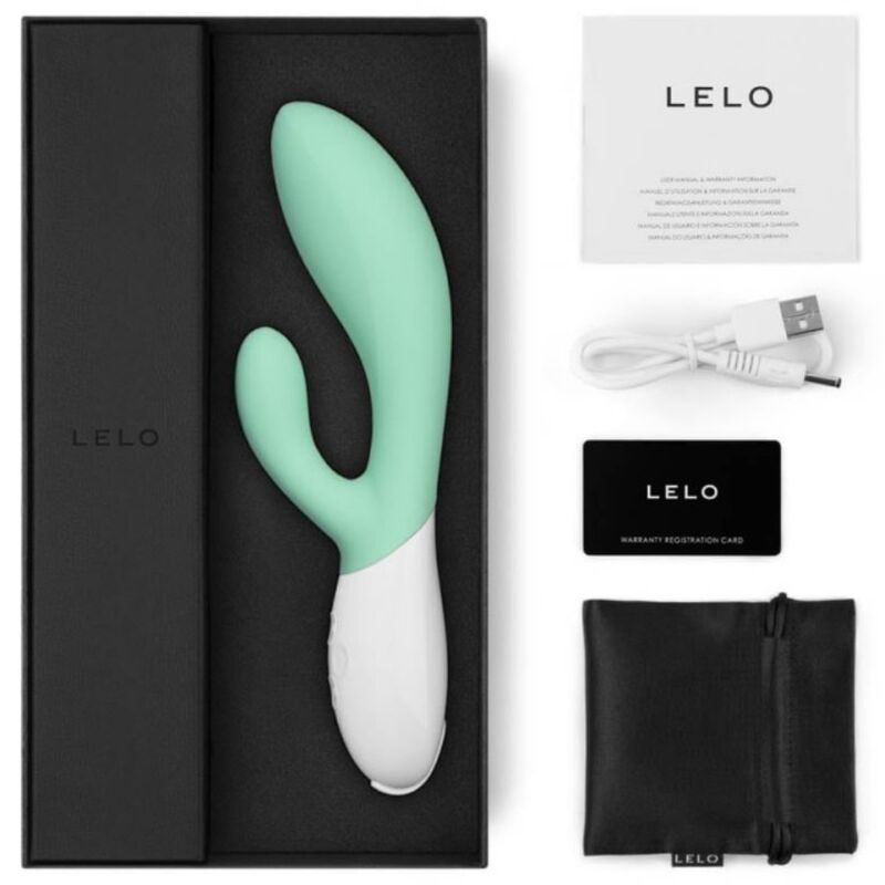 LELO - INA 3 GREEN RABBIT VIBRATOR LUXURY SEAWEED - NOCTURNA DESIRES