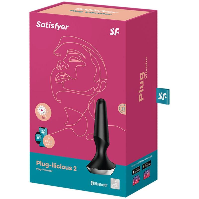 SATISFYER - PLUG ILICIOUS 2 PLUG VIBRATOR BLACK - NOCTURNA DESIRES