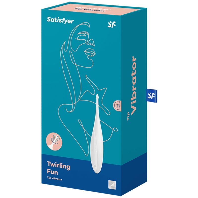 SATISFYER - TWIRLING FUN TIP VIBRATOR WHITE - NOCTURNA DESIRES