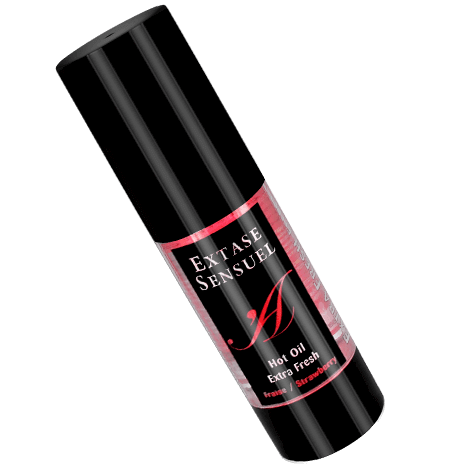 EXTASE SENSUAL - STRAWBERRY STIMULATING OIL HEAT TRIP 35 ML - NOCTURNA DESIRES