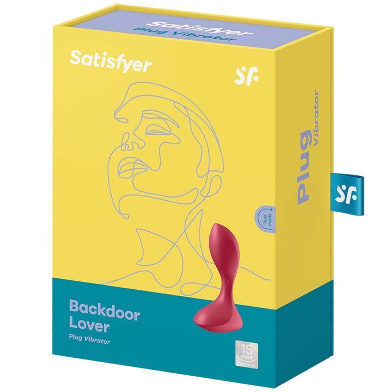 SATISFYER - BACKDOOR LOVER VIBRATING PLUG RED - NOCTURNA DESIRES