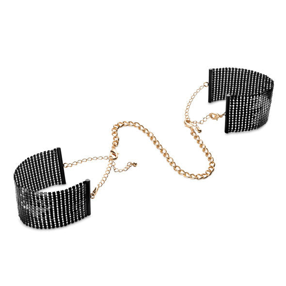 BIJOUX - DÉSIR MÉTALLIQUE BLACK METAL MESH HANDCUFFS BIJOUX DESIRE METALLIQUE  NOCTURNA DESIRES