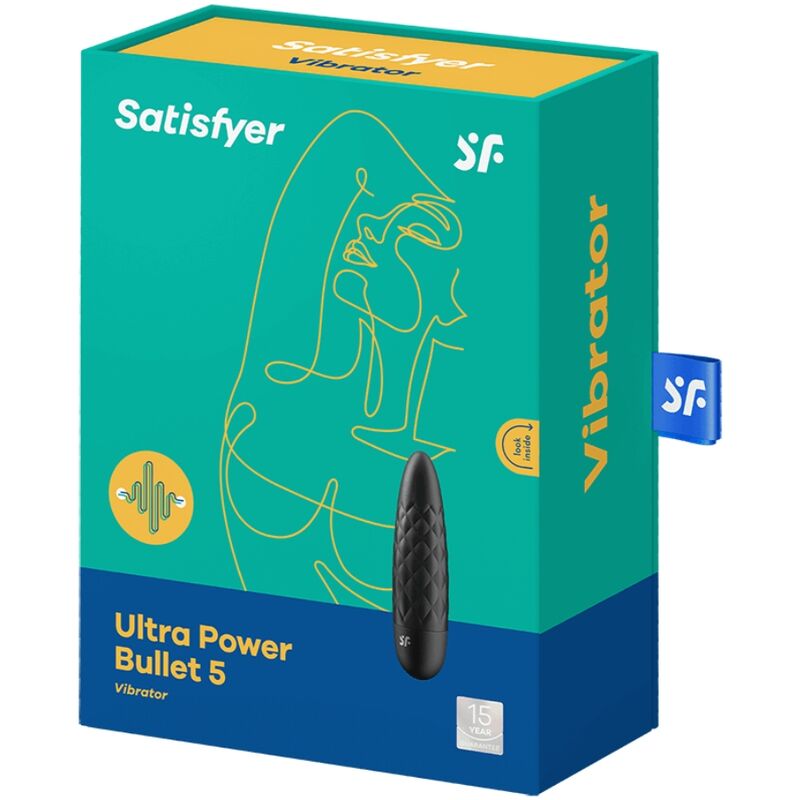 SATISFYER - ULTRA POWER BULLET 5 BLACK - NOCTURNA DESIRES