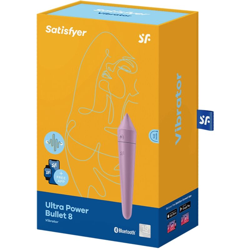 SATISFYER - ULTRA POWER BULLET 8 LILAC - NOCTURNA DESIRES