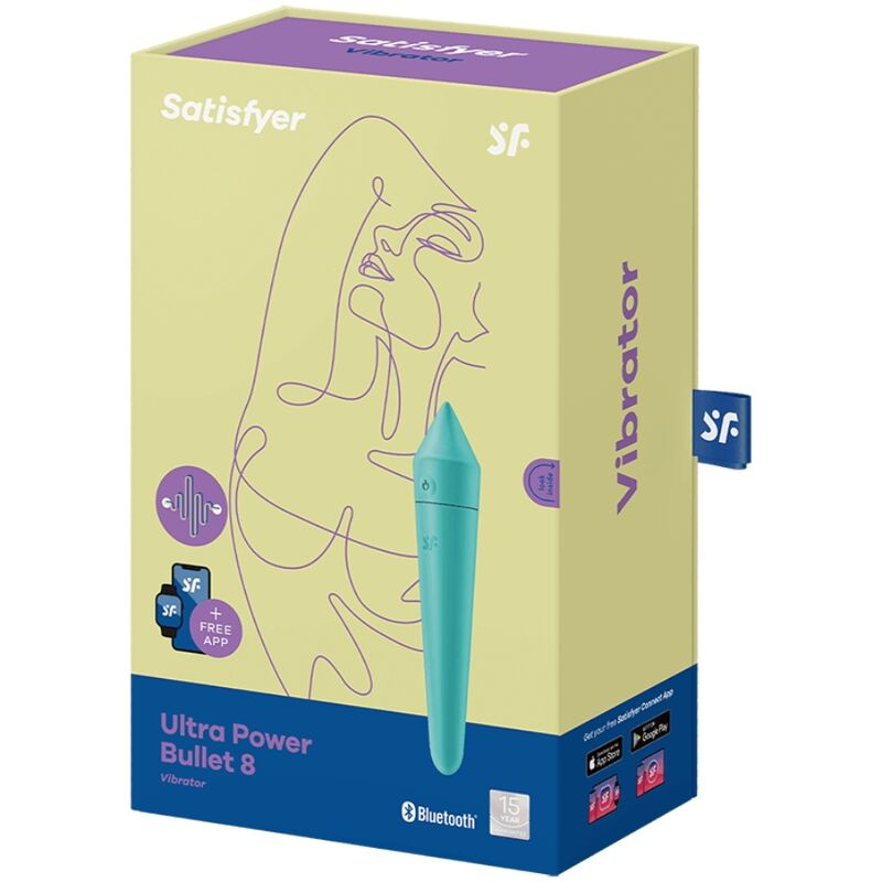 SATISFYER - ULTRA POWER BULLET 8 TURQUOISE - NOCTURNA DESIRES