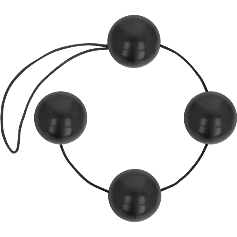 OHMAMA - BLACK CHINESE ANAL BALLS 170 GR - NOCTURNA DESIRES