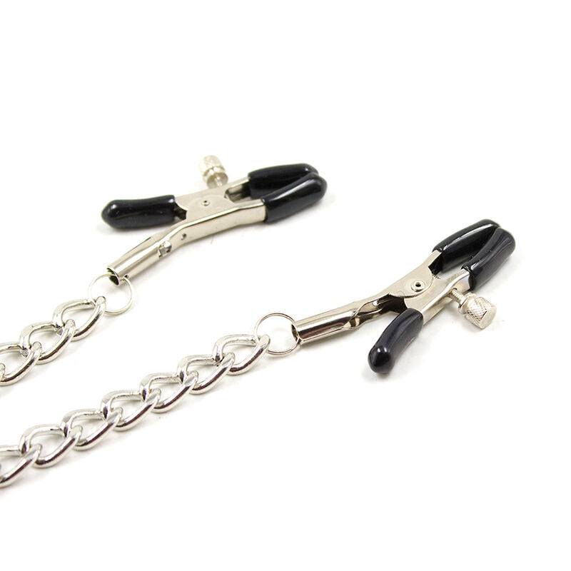 OHMAMA FETISH - 4 NIPPLE Clamps WITH CHAINS - NOCTURNA DESIRES