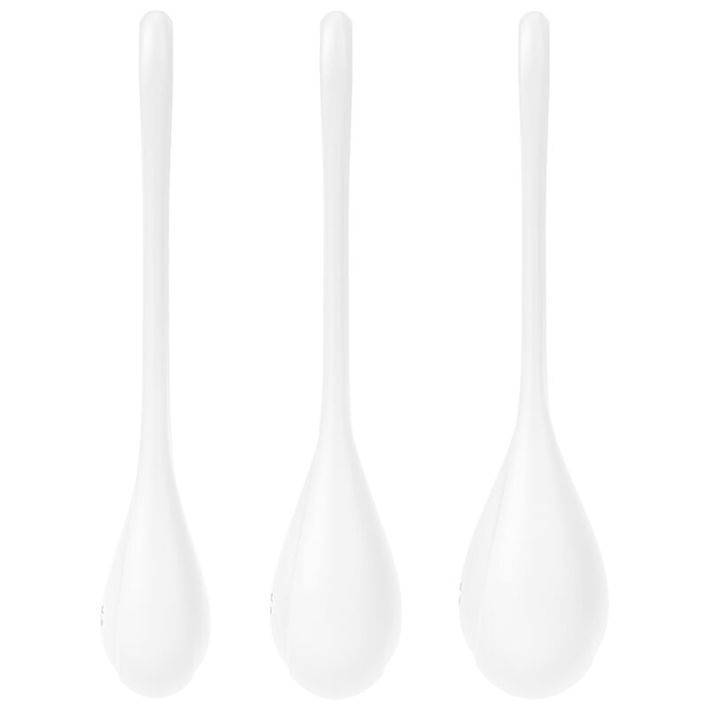 SATISFYER - YONI POWER 1 TRAINING SET WHITE - NOCTURNA DESIRES