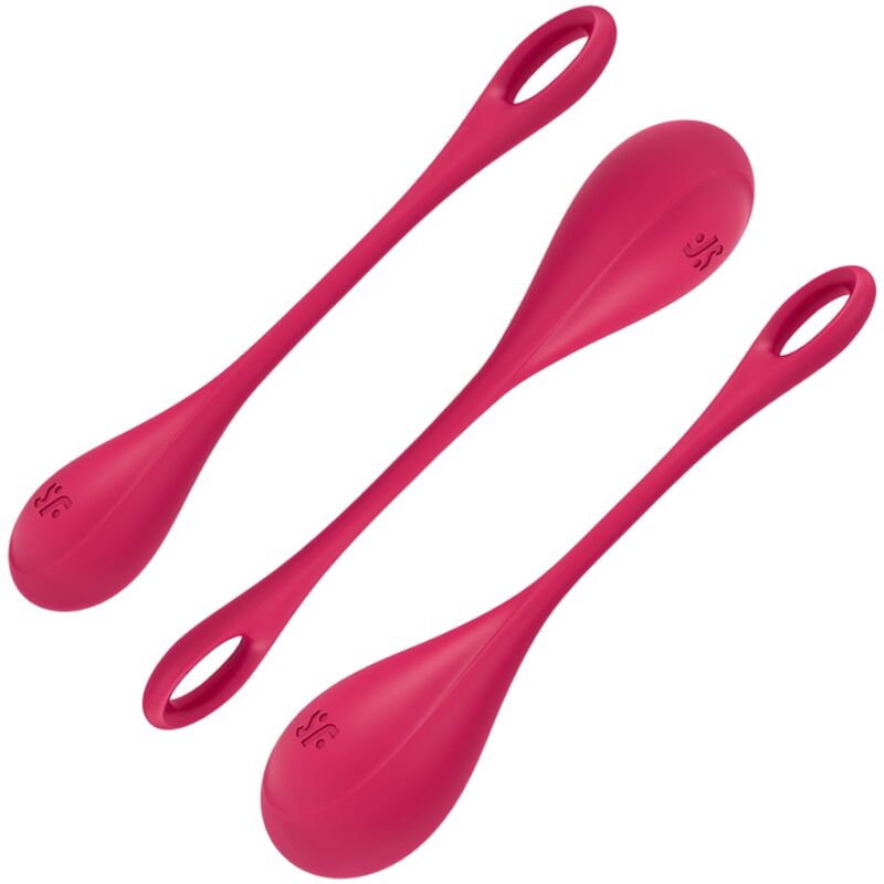 SATISFYER - YONI POWER 1 TRAINING SET RED - NOCTURNA DESIRES