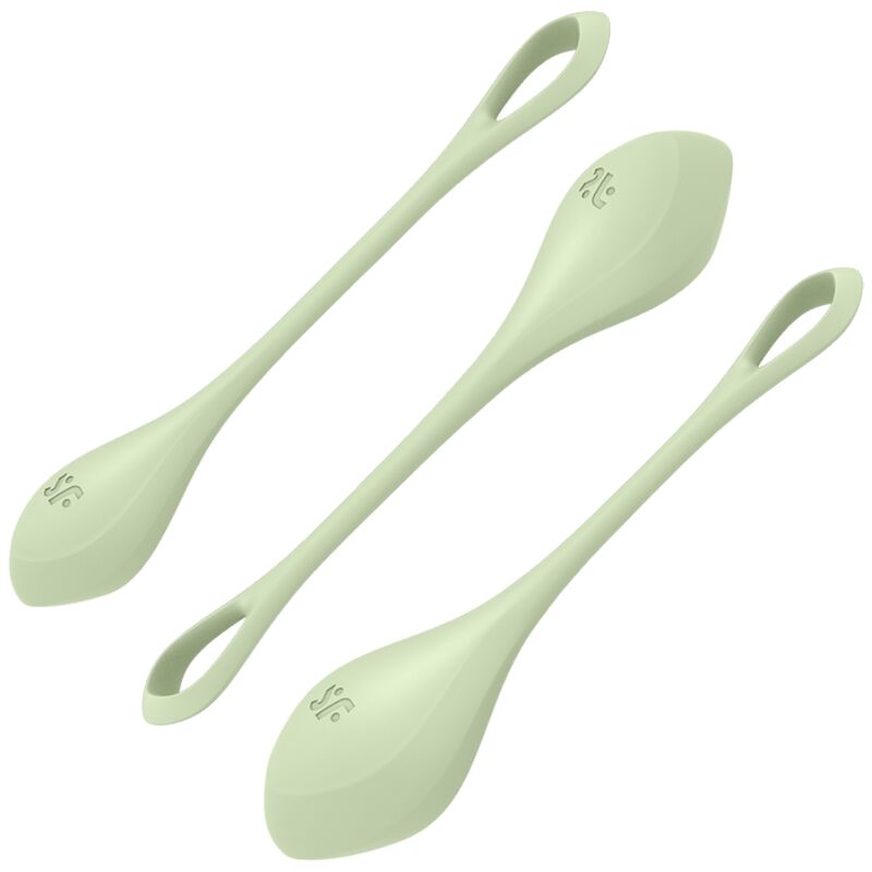 SATISFYER - YONI POWER 2 TRAINING SET GREEN - NOCTURNA DESIRES