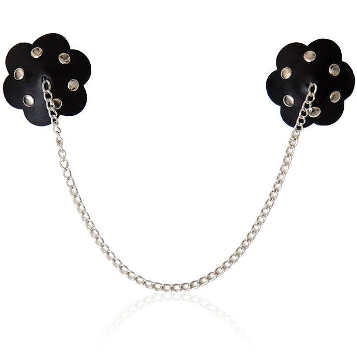OHMAMA FETISH - PETAL NIPPLE SHIELD WITH CHAIN - NOCTURNA DESIRES