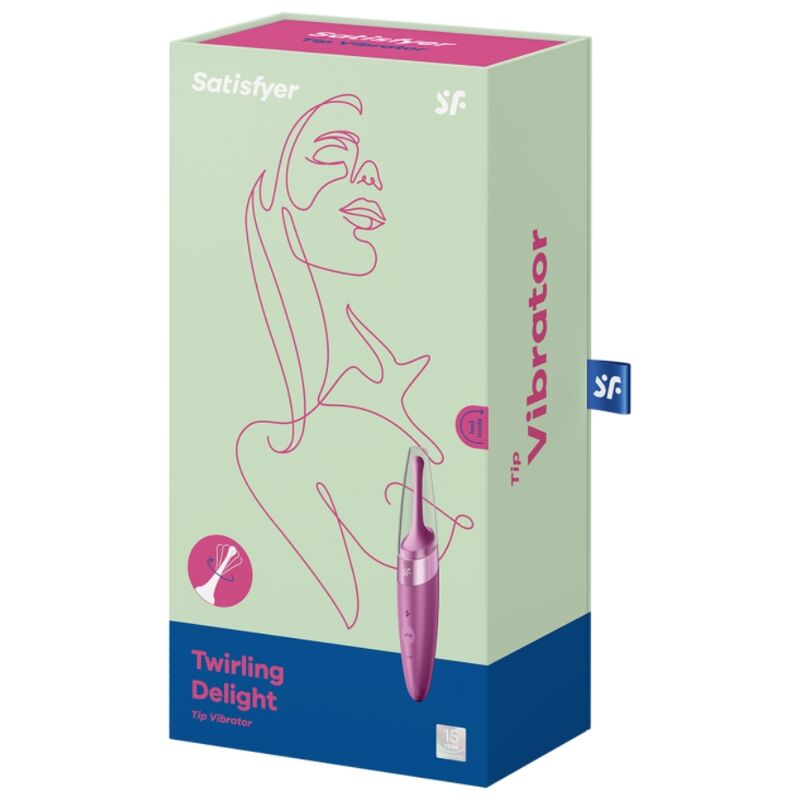 SATISFYER - TWIRLING DELIGHT CLIT TIP VIBRATOR PURPLE - NOCTURNA DESIRES