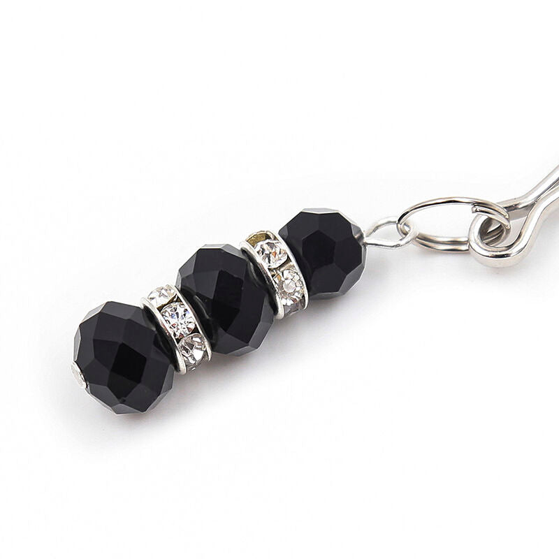 OHMAMA FETISH - NIPPLE Clamps WITH CRYSTAL STONES - NOCTURNA DESIRES