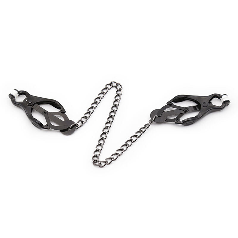 OHMAMA FETISH - JAPANESE NIPPLE Clamps WITH BLACK CHAIN - NOCTURNA DESIRES