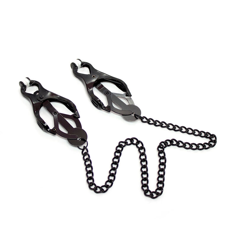 OHMAMA FETISH - JAPANESE NIPPLE Clamps WITH BLACK CHAIN - NOCTURNA DESIRES