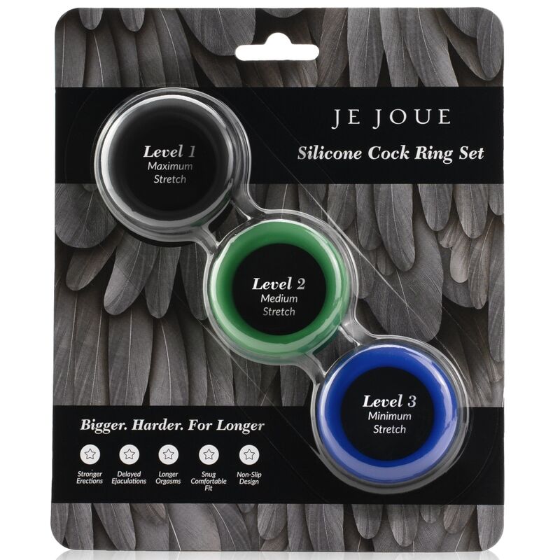 JE JOUE - SILICONE SET SILICONE PENIS RINGS - NOCTURNA DESIRES