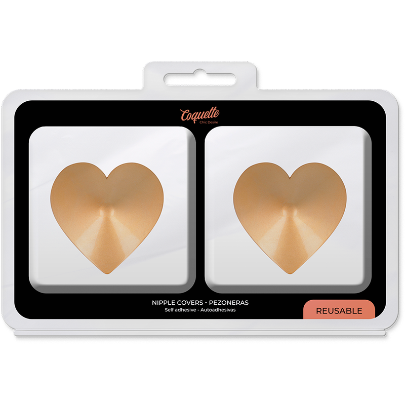 COQUETTE CHIC DESIRE - NIPPLE COVERS GOLDEN HEARTS - NOCTURNA DESIRES
