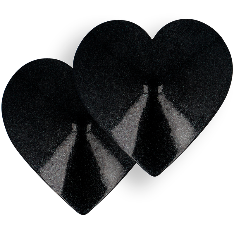 COQUETTE CHIC DESIRE - NIPPLE COVERS BLACK HEARTS - NOCTURNA DESIRES