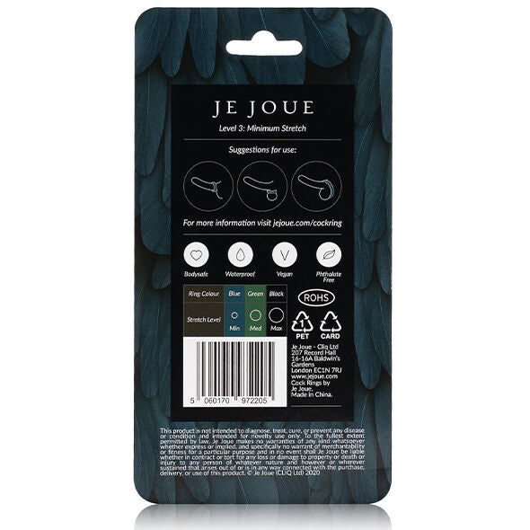 JE JOUE - BLUE SILICONE RING - MINIMUM STRANGULATION - NOCTURNA DESIRES