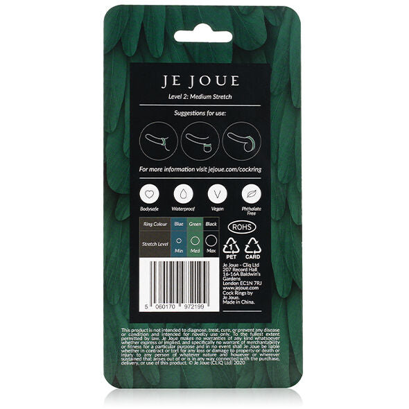 JE JOUE - GREEN SILICONE RING - MEDIUM CHOKE - NOCTURNA DESIRES