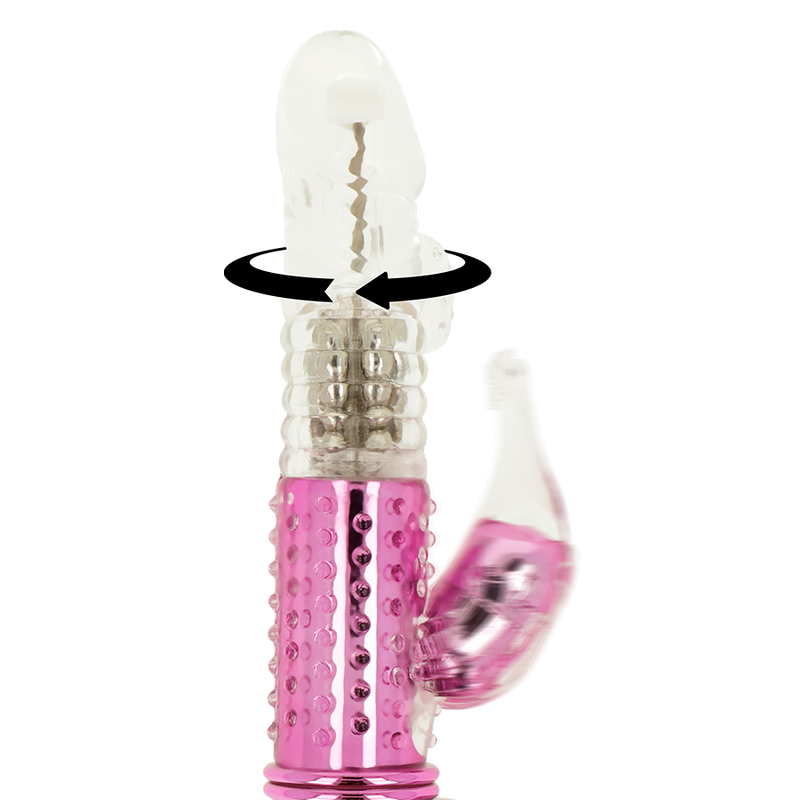 OHMAMA - VIBRATOR WITH ROTATION FUNCTION AND CLITORIS STIMULATOR - NOCTURNA DESIRES