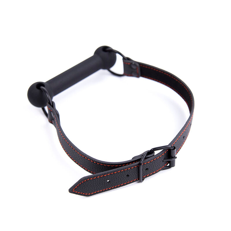 OHMAMA FETISH - BONE GAG WITH PU STRAP - NOCTURNA DESIRES
