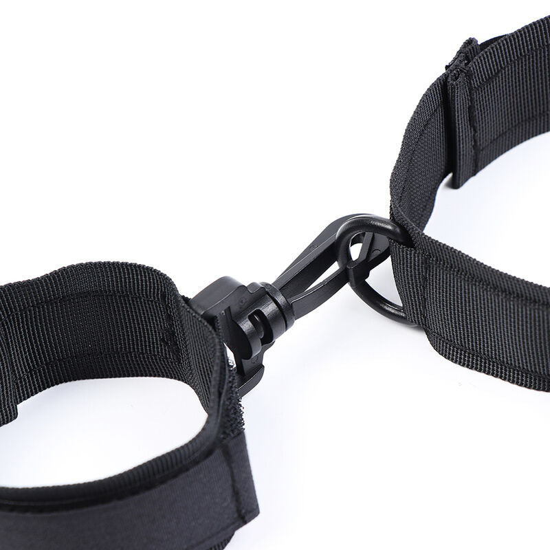 OHMAMA FETISH - NYLON HANDCUFFS AND COLLAR - NOCTURNA DESIRES