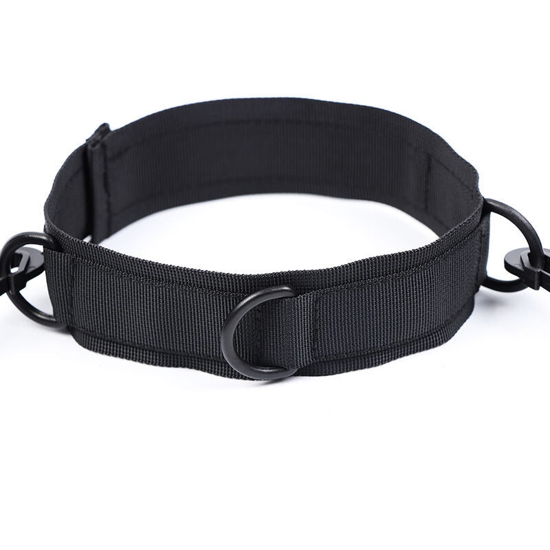 OHMAMA FETISH - NYLON HANDCUFFS AND COLLAR - NOCTURNA DESIRES