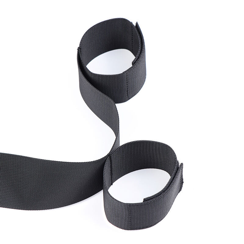 OHMAMA FETISH - WRIST HANDCUFFS AND NYLON COLLAR - NOCTURNA DESIRES