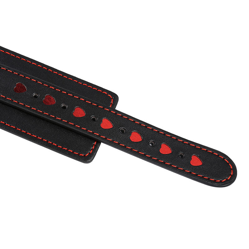 OHMAMA FETISH - HEART INLAID HANDCUFFS - NOCTURNA DESIRES