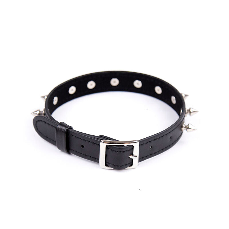 OHMAMA FETISH - COLLAR SPIKES PUNK COLLAR - NOCTURNA DESIRES