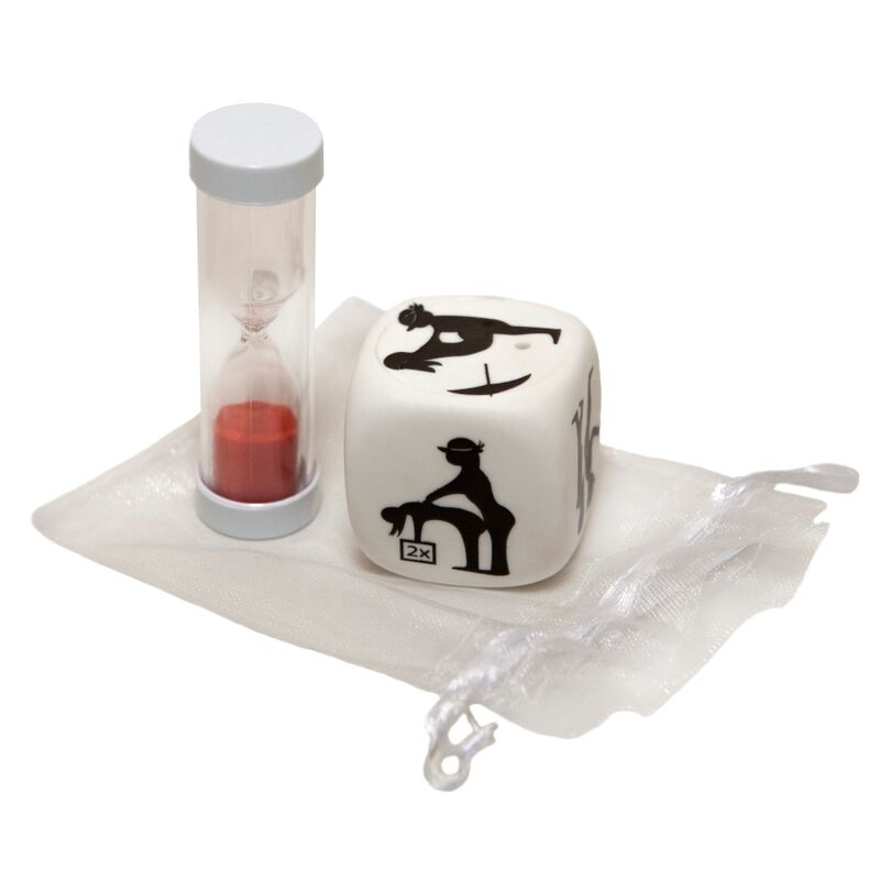 DIABLO PICANTE - DICE GAME OF POSTURE WITH HOURGLASS - NOCTURNA DESIRES