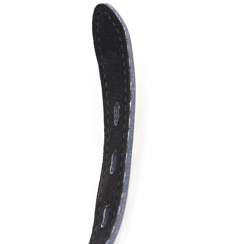 OHMAMA FETISH - SILICONE BALL GAG WITH LEATHER BELT (PADLOCK INCLUDED) - NOCTURNA DESIRES