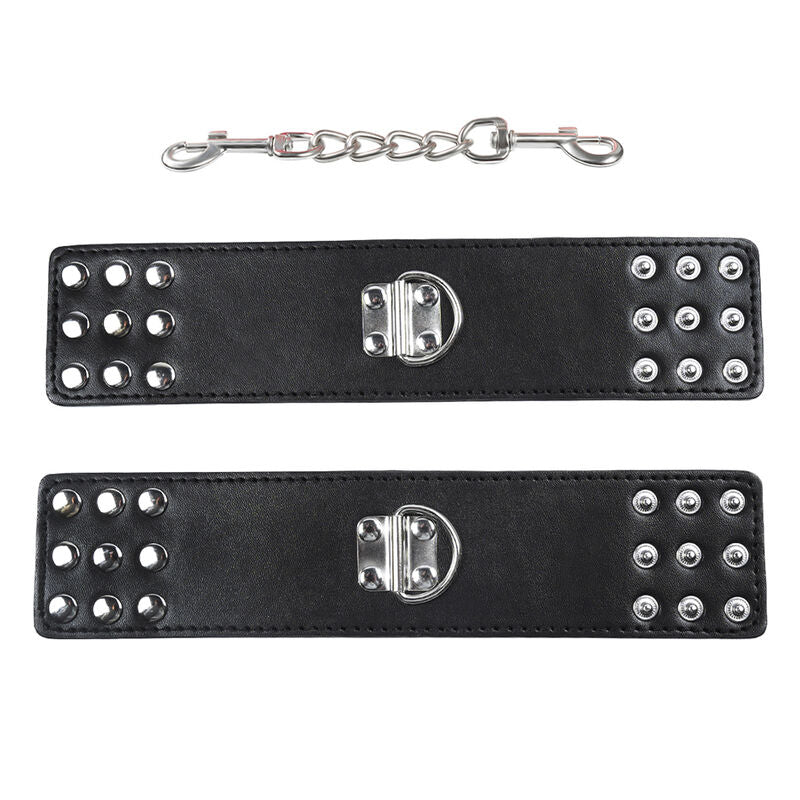 OHMAMA FETISH - WRIST RESTRAINTS SNAP FASTEN METAL - NOCTURNA DESIRES