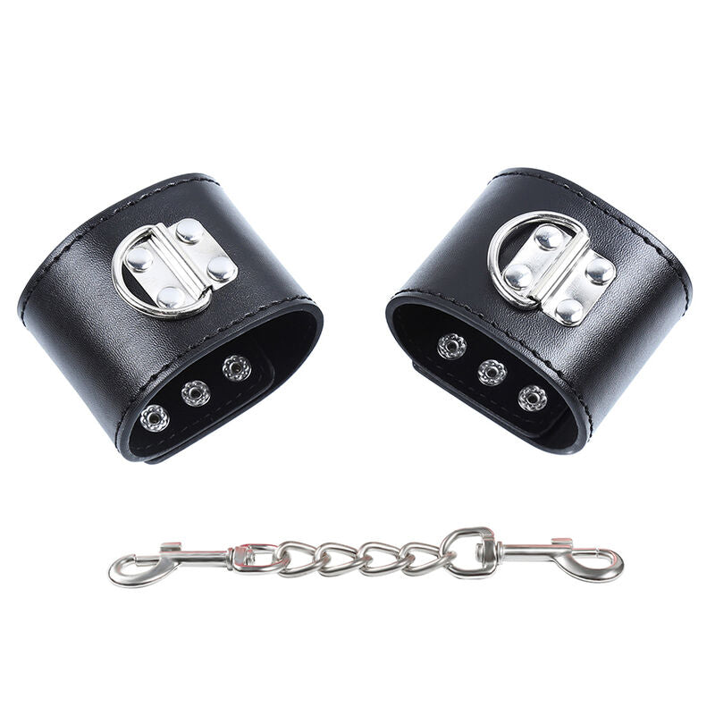 OHMAMA FETISH - WRIST RESTRAINTS SNAP FASTEN METAL - NOCTURNA DESIRES