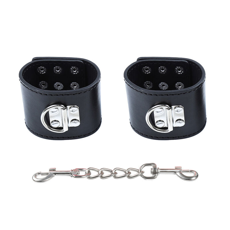 OHMAMA FETISH - WRIST RESTRAINTS SNAP FASTEN METAL - NOCTURNA DESIRES