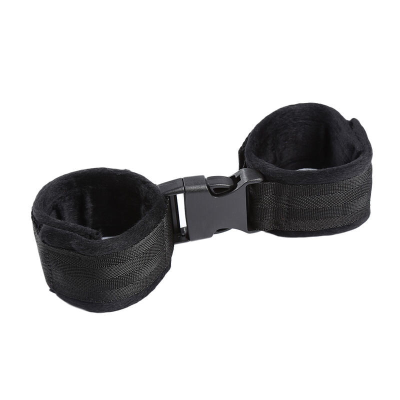 OHMAMA FETISH - HOOK AND LOOP FASTENER NYLON WRIST RESTRAINTS - NOCTURNA DESIRES