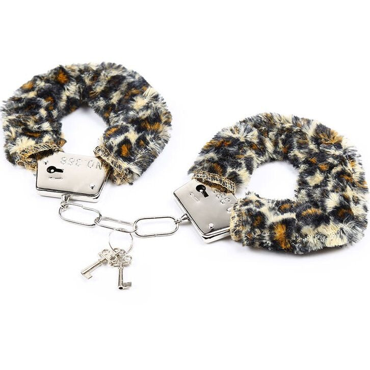 OHMAMA FETISH - VELVETEEN FURLINED METAL WRIST CUFFS - NOCTURNA DESIRES