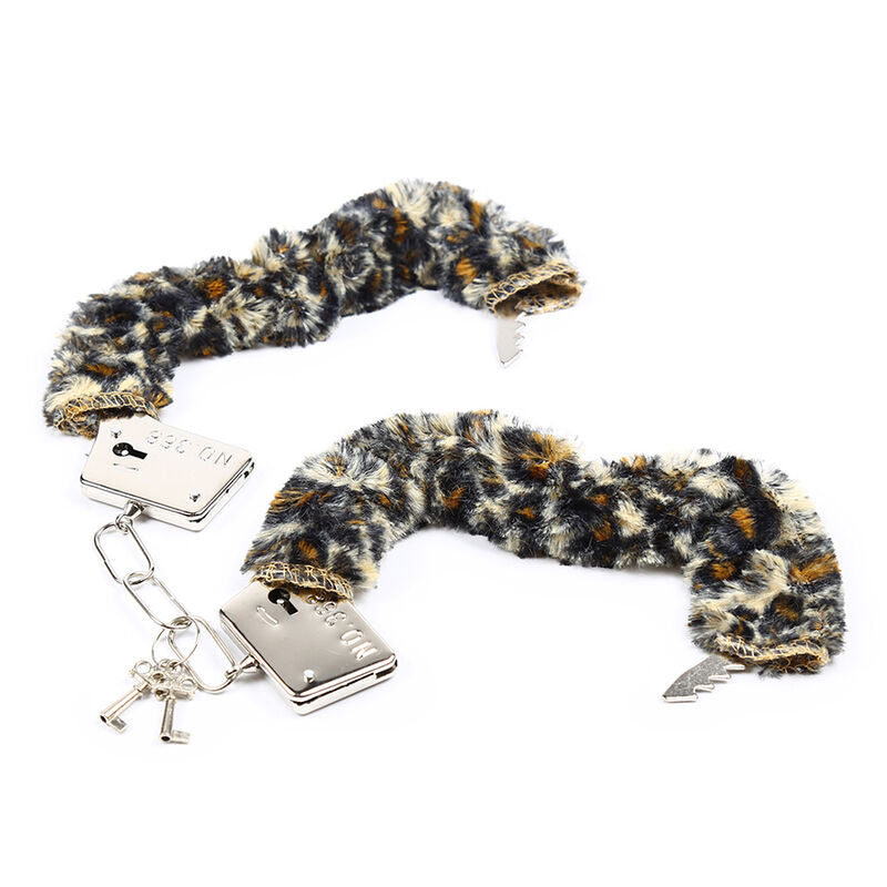 OHMAMA FETISH - VELVETEEN FURLINED METAL WRIST CUFFS - NOCTURNA DESIRES