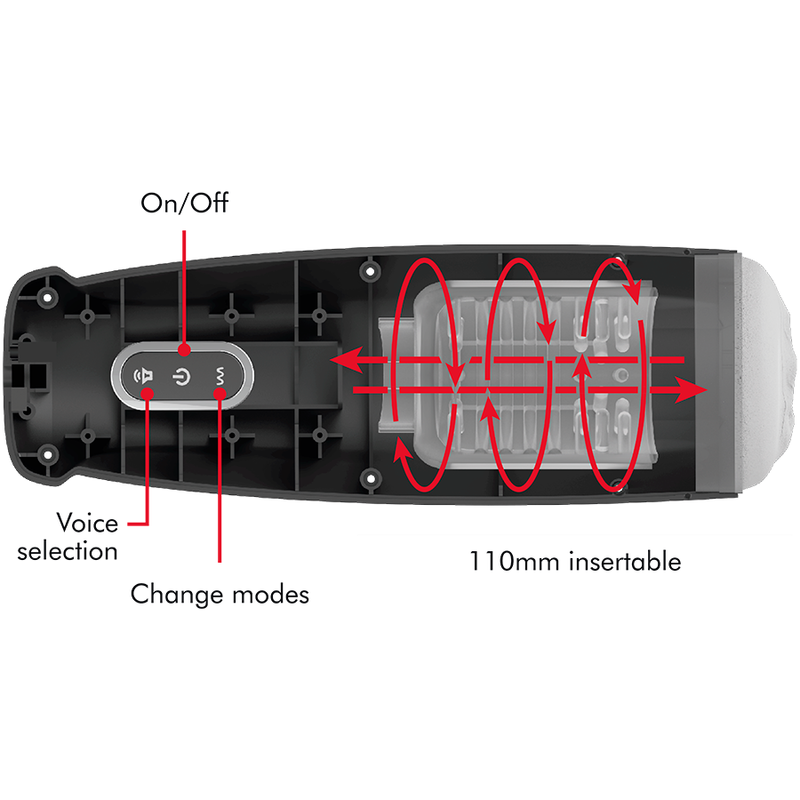 JAMYJOB - TORNADO 360 ROTATE TECH STROKER - NOCTURNA DESIRES
